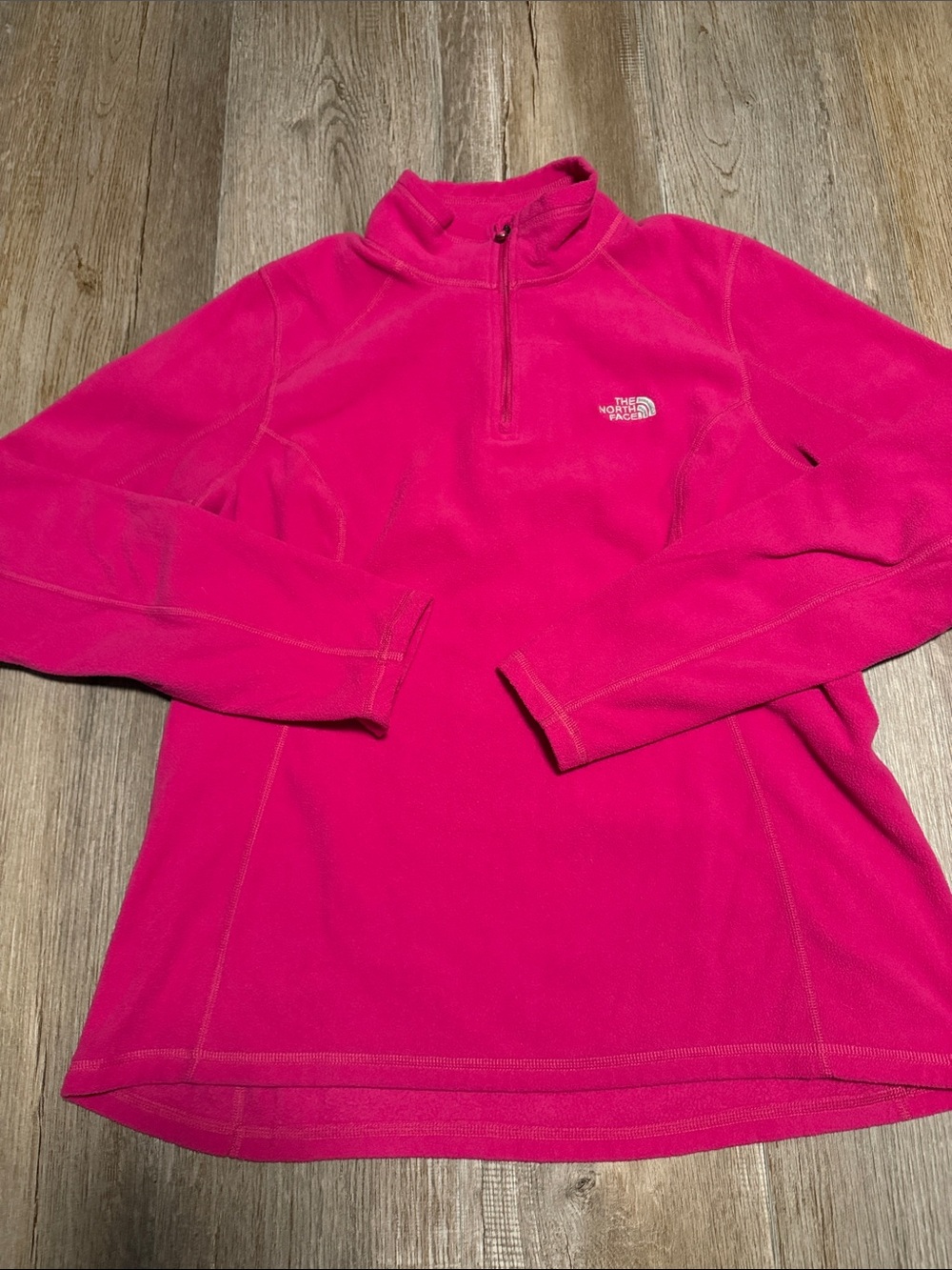 The North Face Women's Pink Half-Zip Fleece Pullover